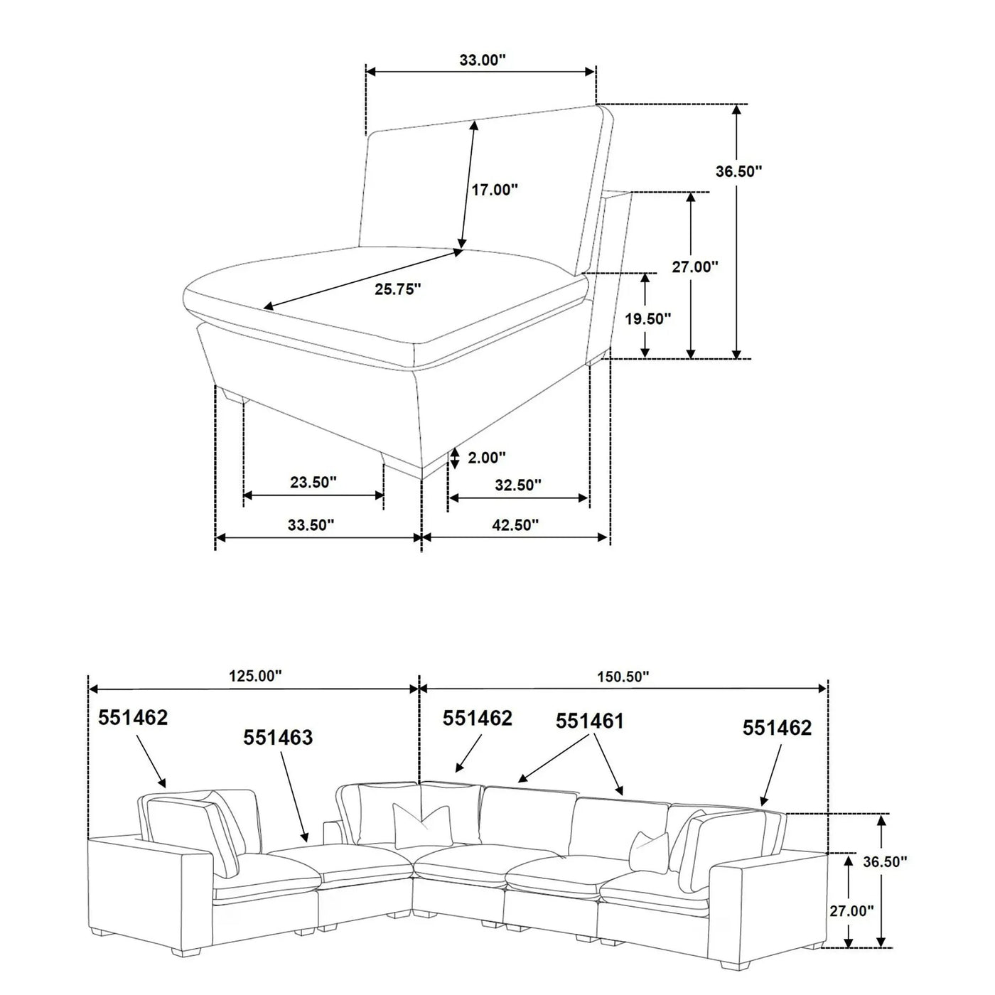 Ridgemont - Sectional Sofa by HouseOfZazla