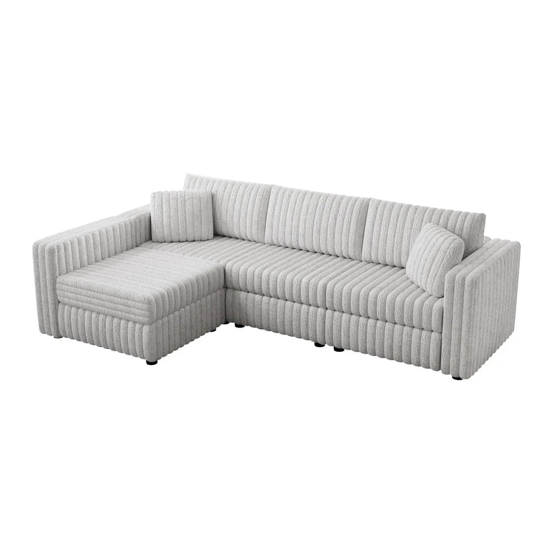 106.3" Soft L-shaped 4-Person Sofa by HouseOfZazla