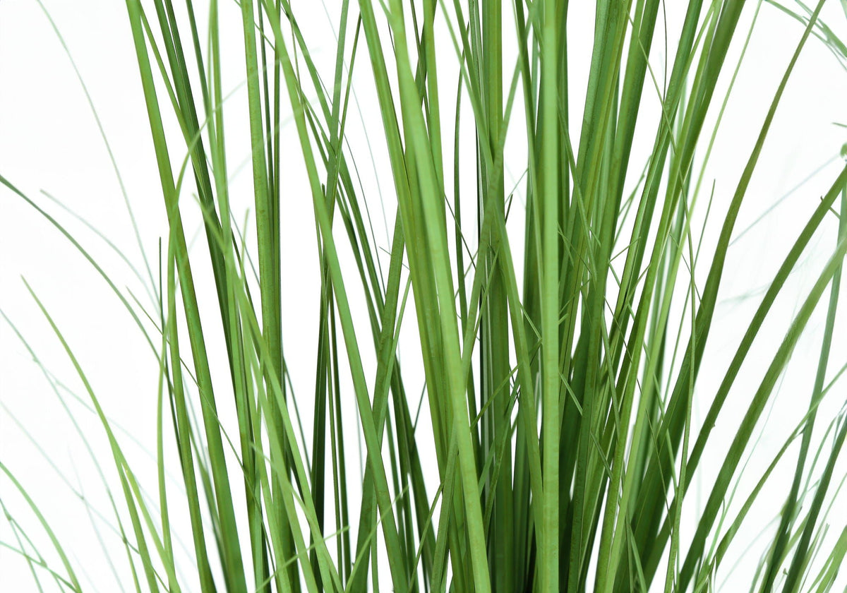 47" Tall Artificial Grass Tree with Realistic Foliage - Black Pot, photo 4 of 4
