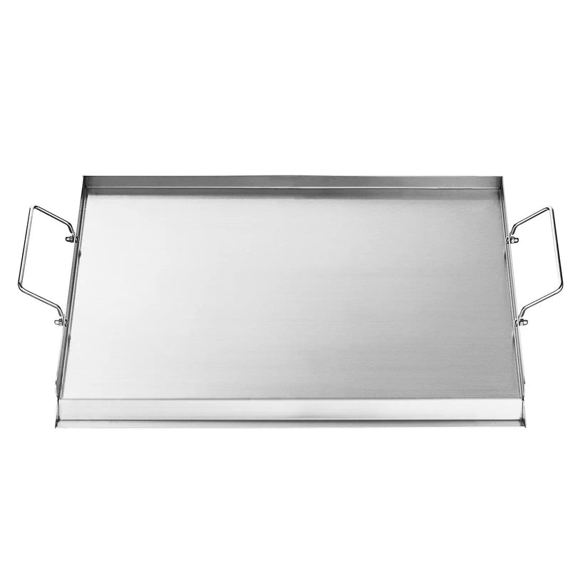 23x16 in Flat Top Griddle Stainless Steel Universal BBQ Grill Pan Cookware by HouseOfZazla