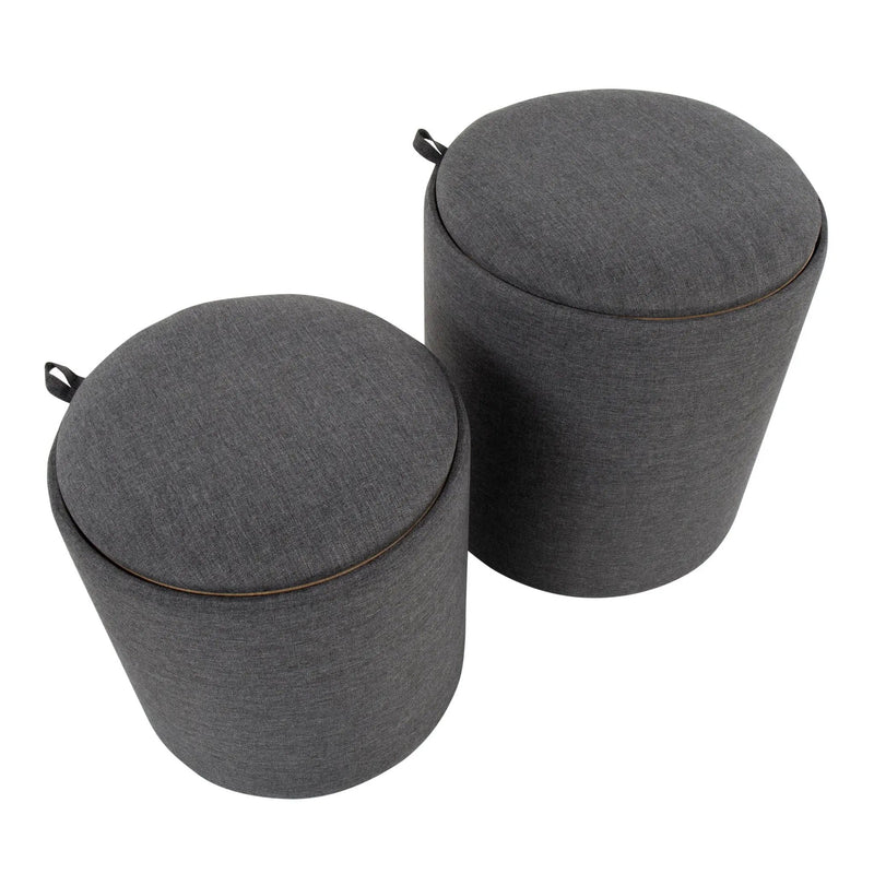 Tray - Contemporary Nesting Ottoman Set by Unique Piece Furniture