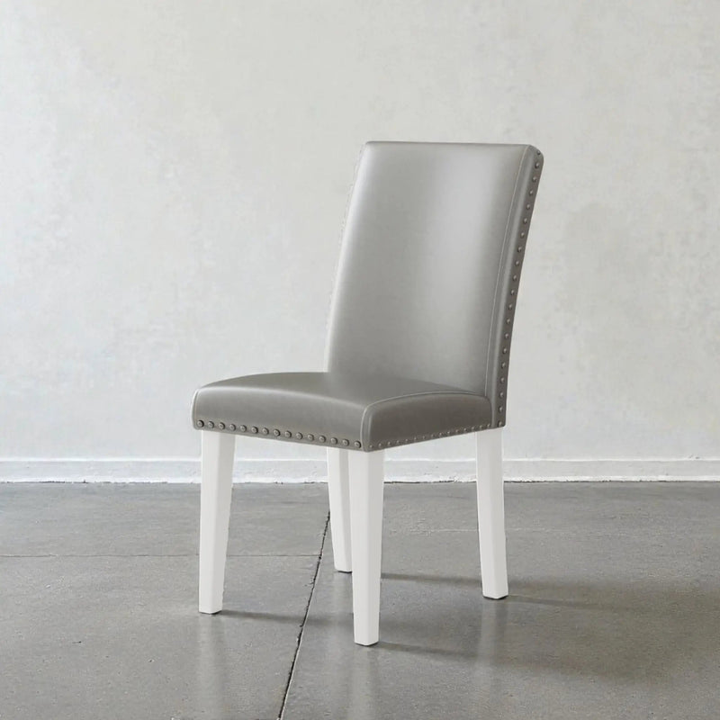 Upholstered Dining Chair With High Back Design (Set of 2)