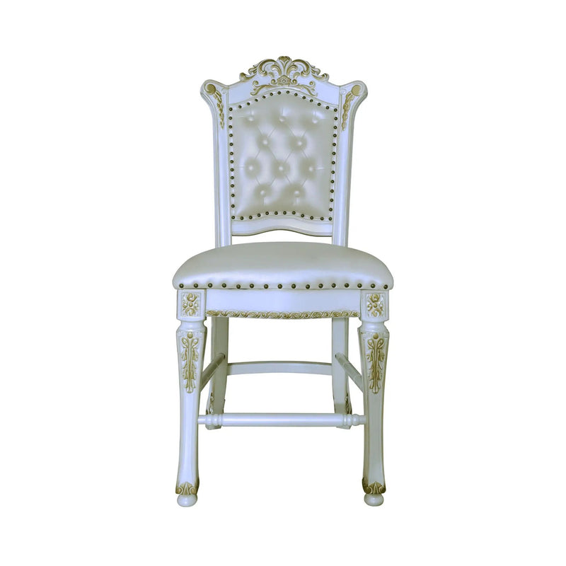 Vendome - Antique Counter Height Chair (Set of 2) - White by Unique Piece Furniture