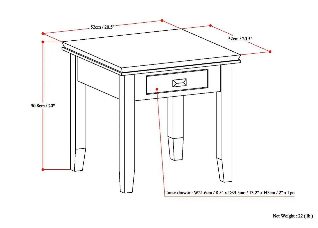 Artisan - Handcrafted End Table by HouseOfZazla
