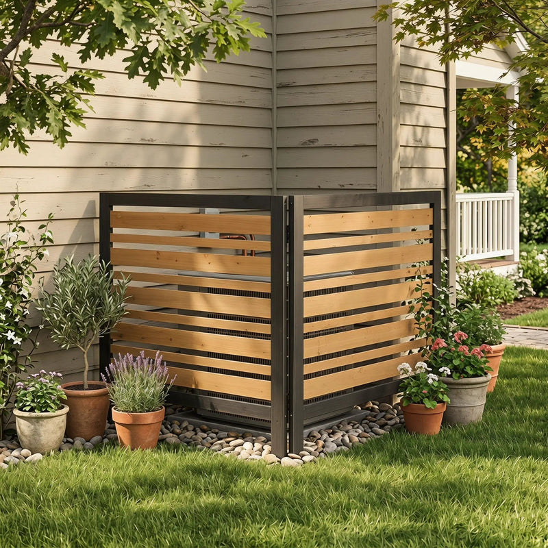 Outdoor Air Conditioner Fence Screen by HouseOfZazla