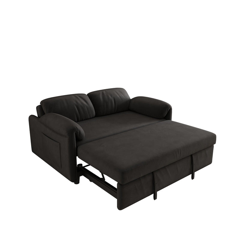 Sofa, Dual Purpose Lounge With Retractable Queen Size Bed by HouseOfZazla