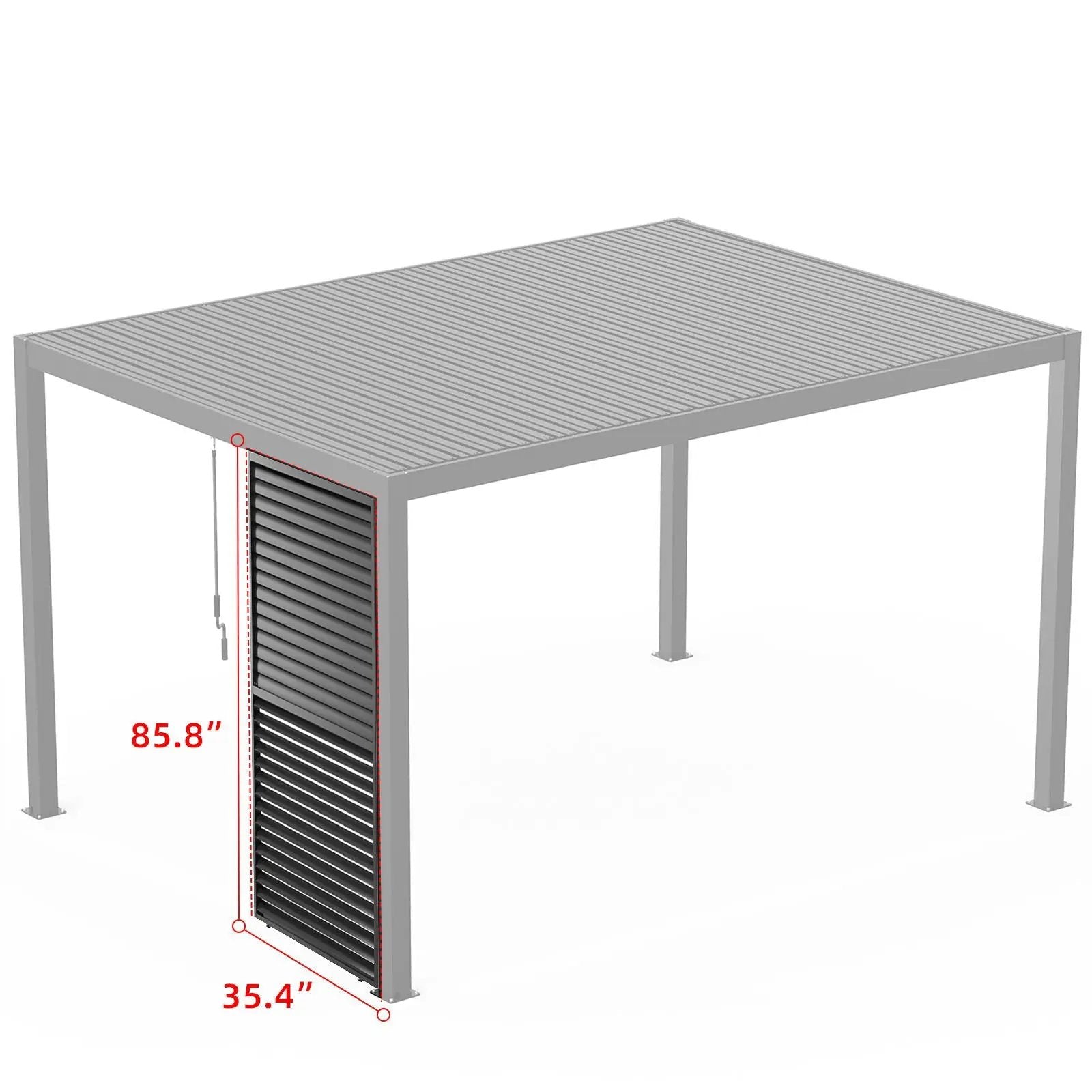 Louver Grille Frame & Louvers by Unique Piece Furniture