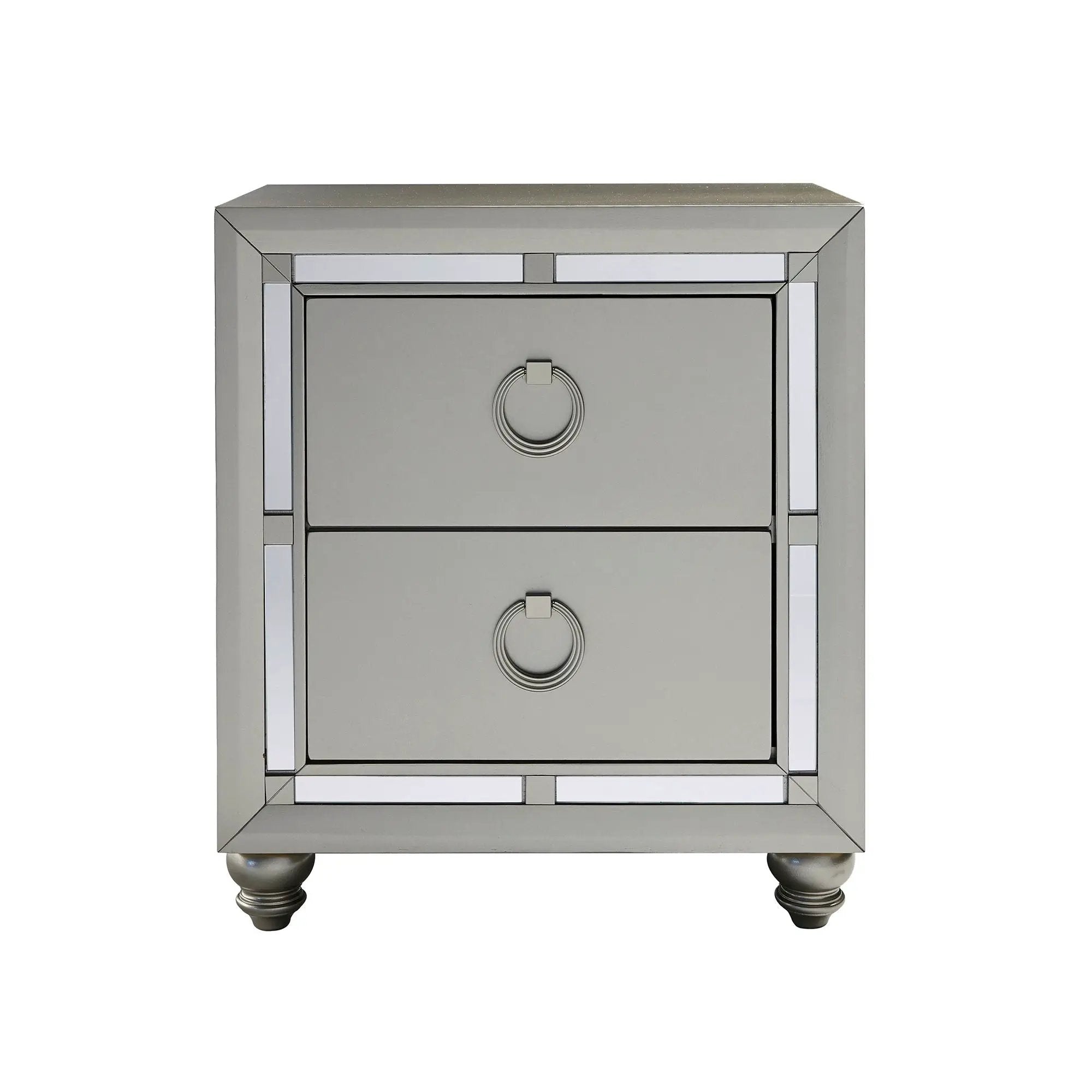 Chloe - Nightstand - Gemstone Silver by Unique Piece Furniture