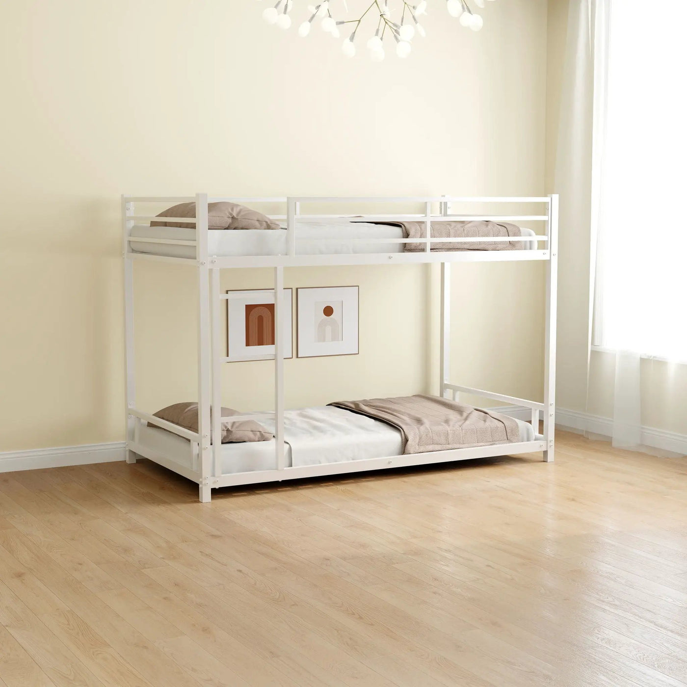 Bunk Bed With Noise Reduction And Safety Guardrail by HouseOfZazla