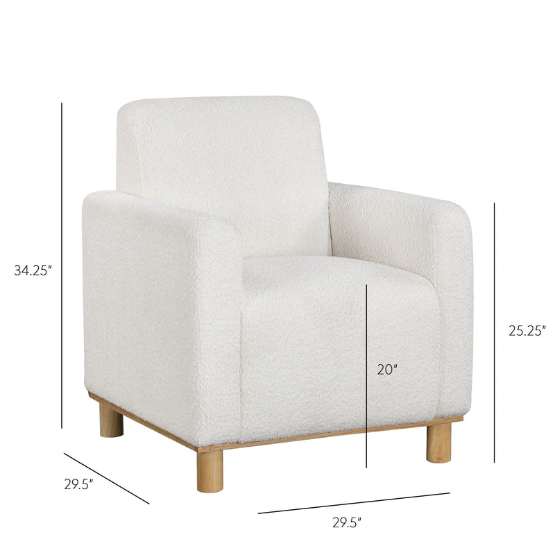 Mason - Arm Chair - White by HouseOfZazla