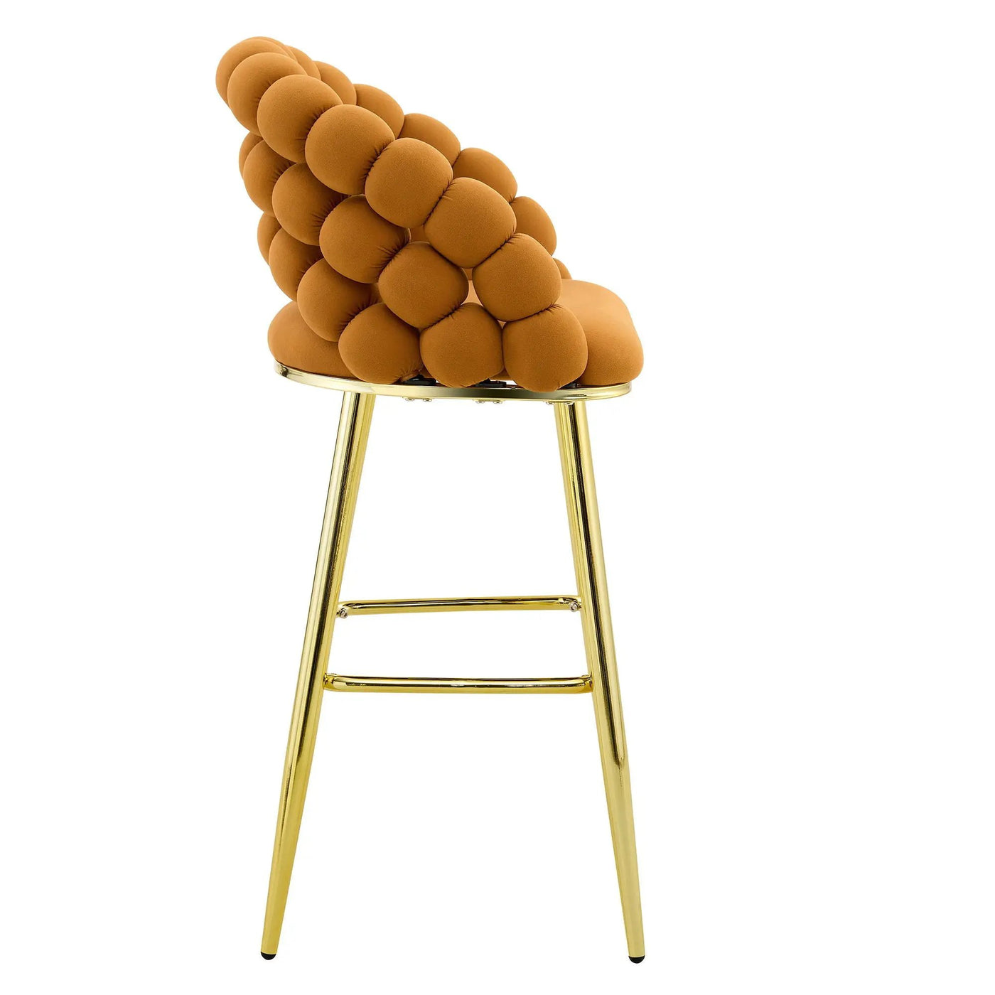 Bubble, Ball Chain Tufted Bar Chairs For Kitchen Island & Home Bar (Set of 2) by HouseOfZazla