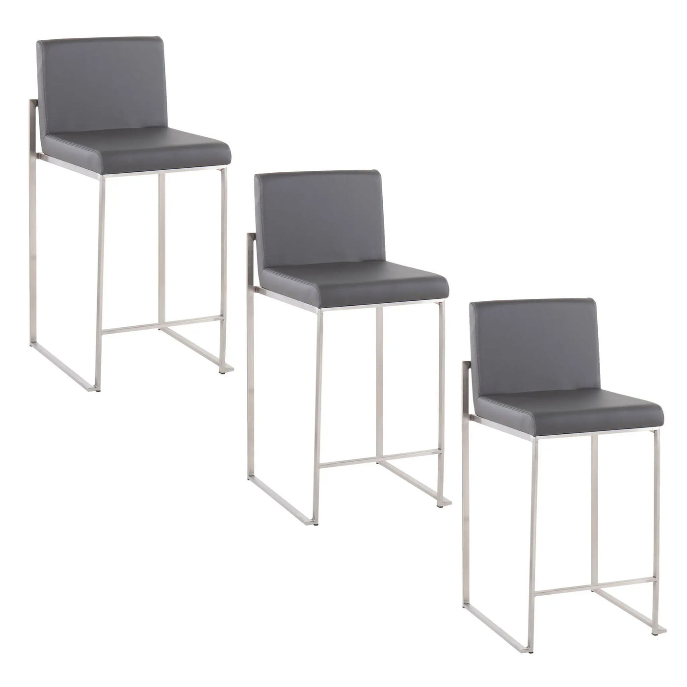 Fuji - Contemporary High Back Counter Stool, Functional Design by HouseOfZazla