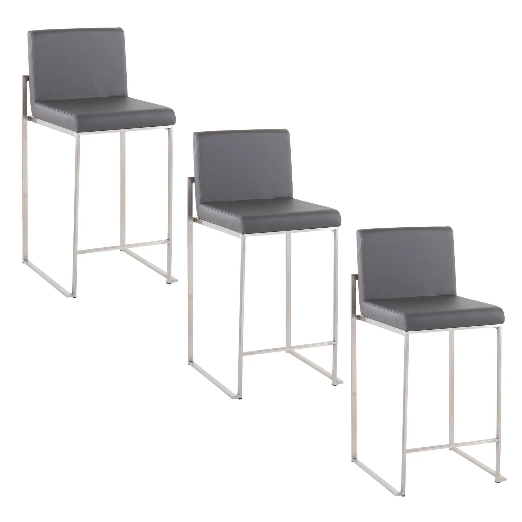 Fuji - Contemporary High Back Counter Stool, Functional Design by HouseOfZazla