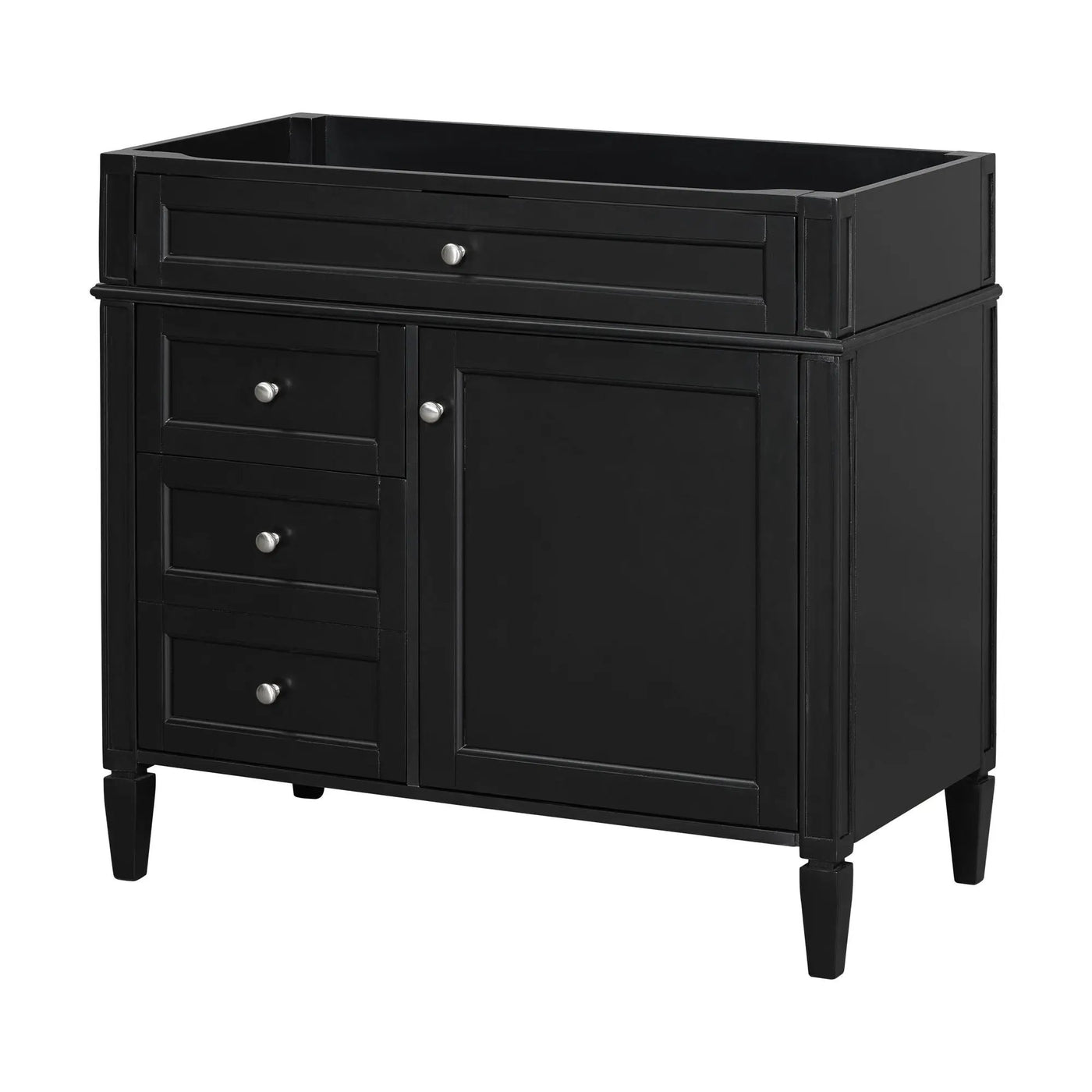 Bathroom Vanity With 2 Drawers and Tip-Out Storage Cabinet by HouseOfZazla