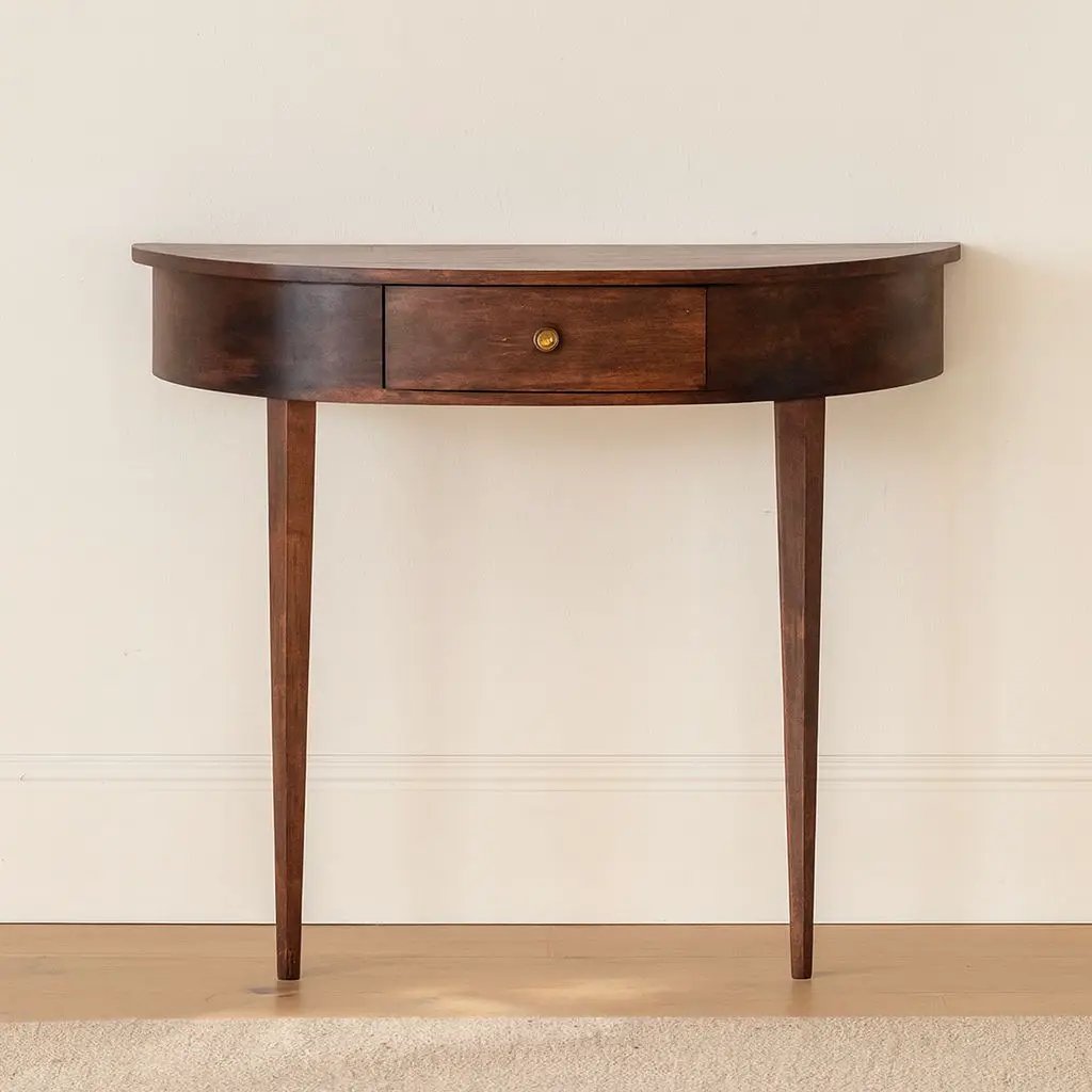 Backless Mounted Console - Brown by Unique Piece Furniture