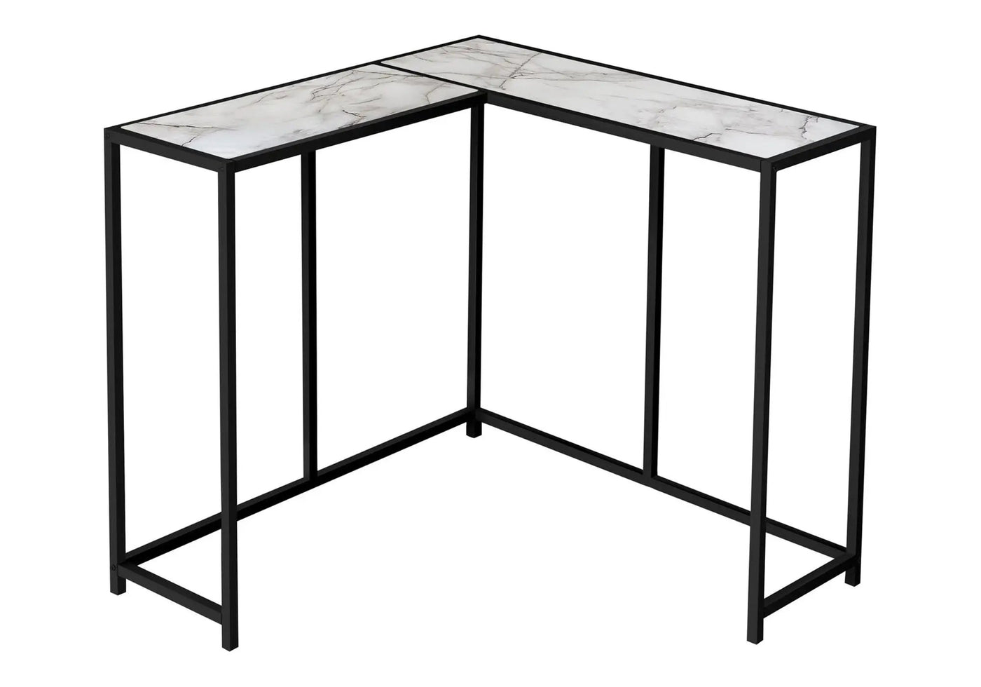 Corner Accent Console Table For Entryway, Unique L-Shaped Design by Unique Piece Furniture