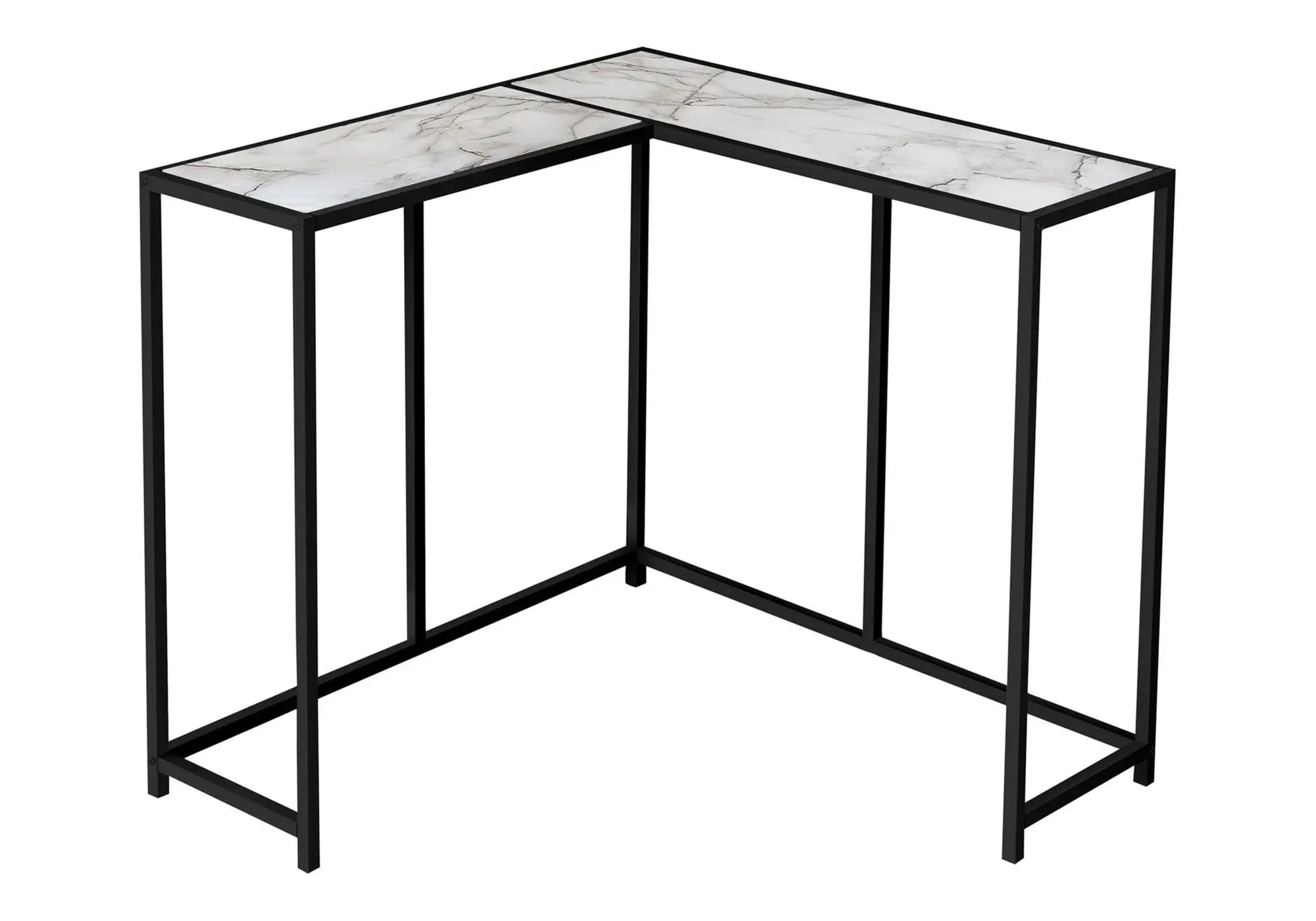 Corner Accent Console Table For Entryway, Unique L-Shaped Design by Unique Piece Furniture