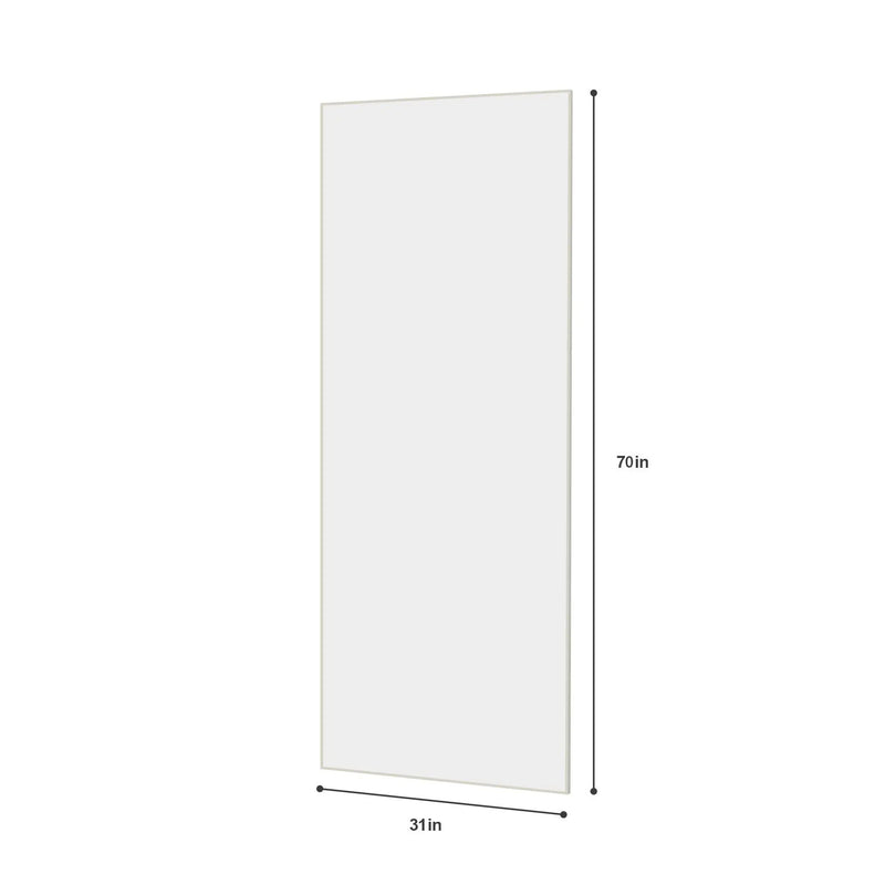 Modern Full Length Mirror With High Definition Shatter Proof Glass And Aluminum Alloy Frame by HouseOfZazla