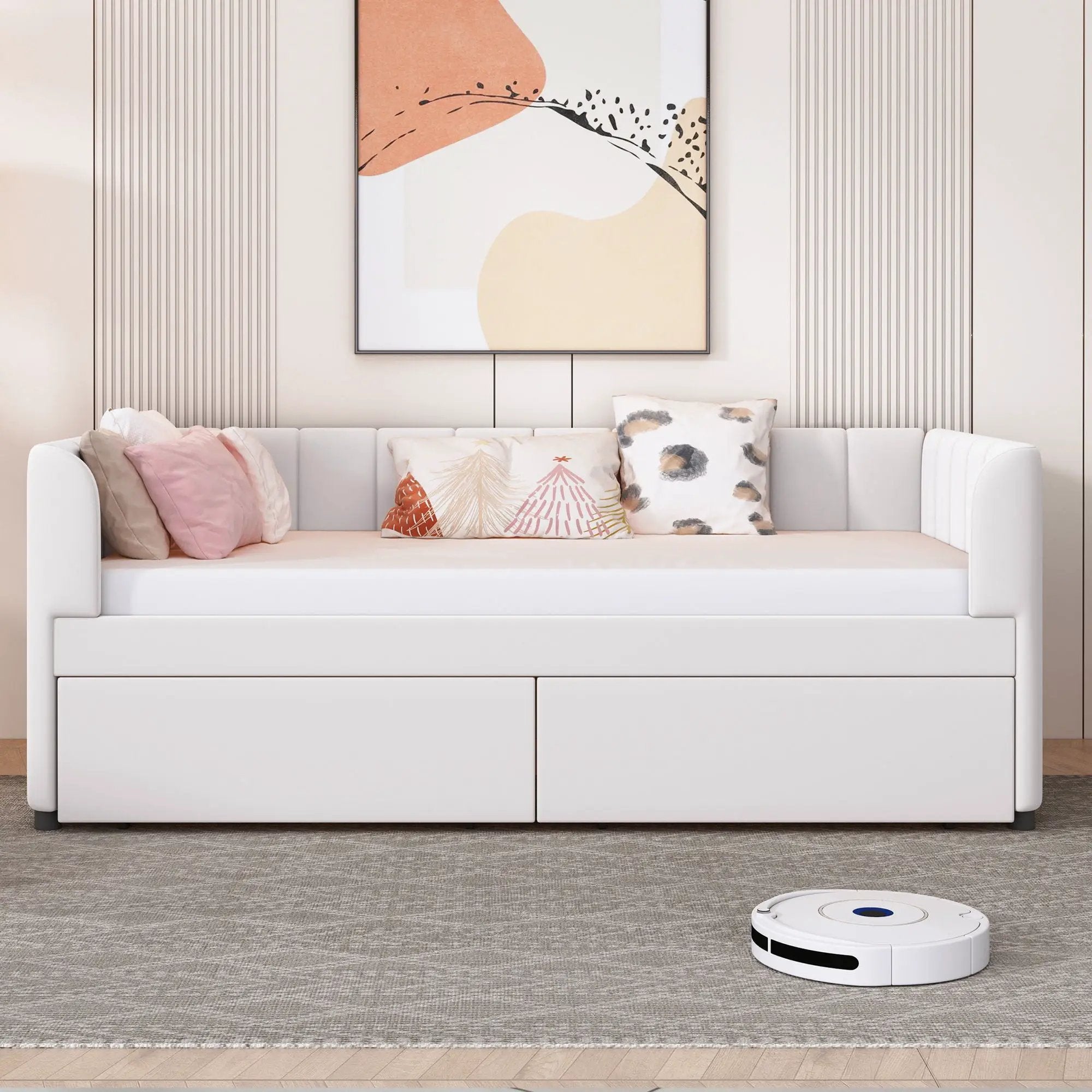 Upholstered Daybed With Ergonomic Design Backrest by Unique Piece Furniture
