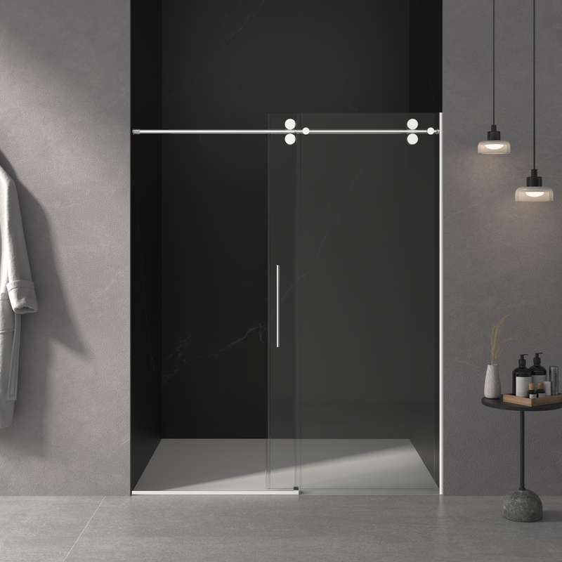 56"-60"W x 76"H Frameless Shower Door by HouseOfZazla