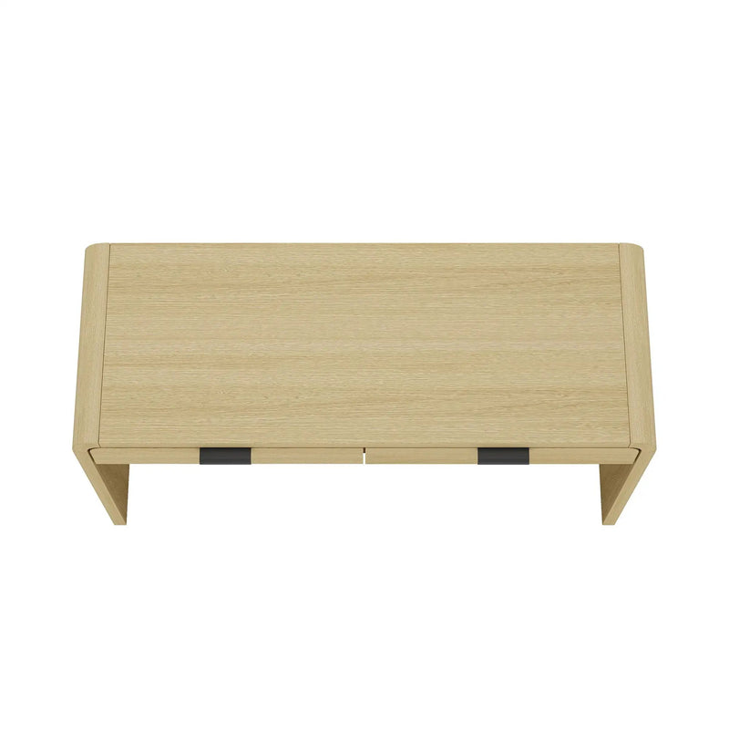 Grace - Office Desk & 2 Drawers - Oak