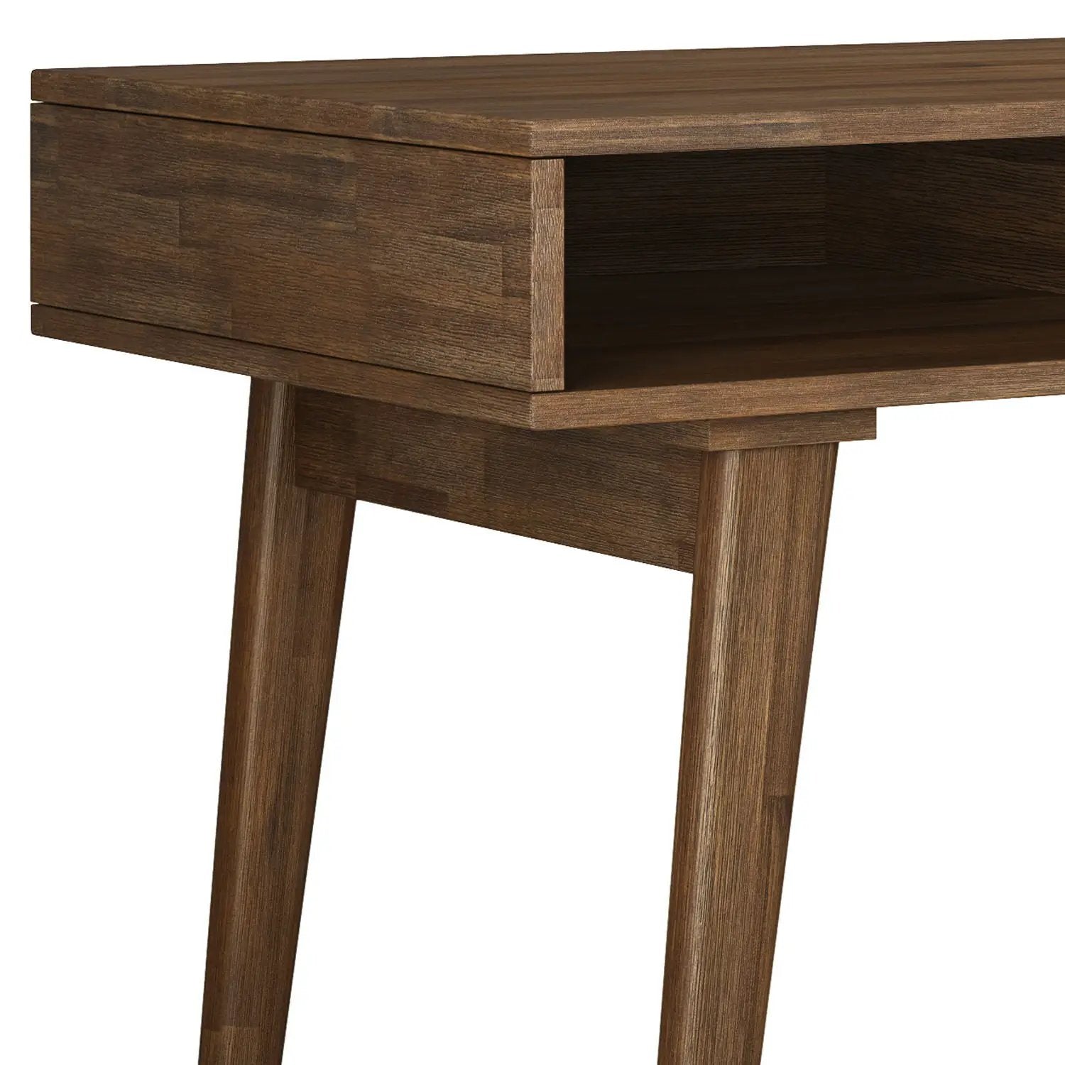 Clarkson - Desk With Side Drawers - Rustic Natural Aged Brown by Unique Piece Furniture