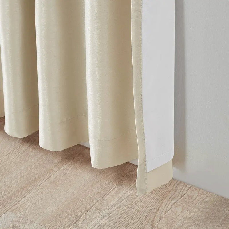 Twist Tab Total Blackout Window Curtain Panel Champagne 50x95 by HouseOfZazla