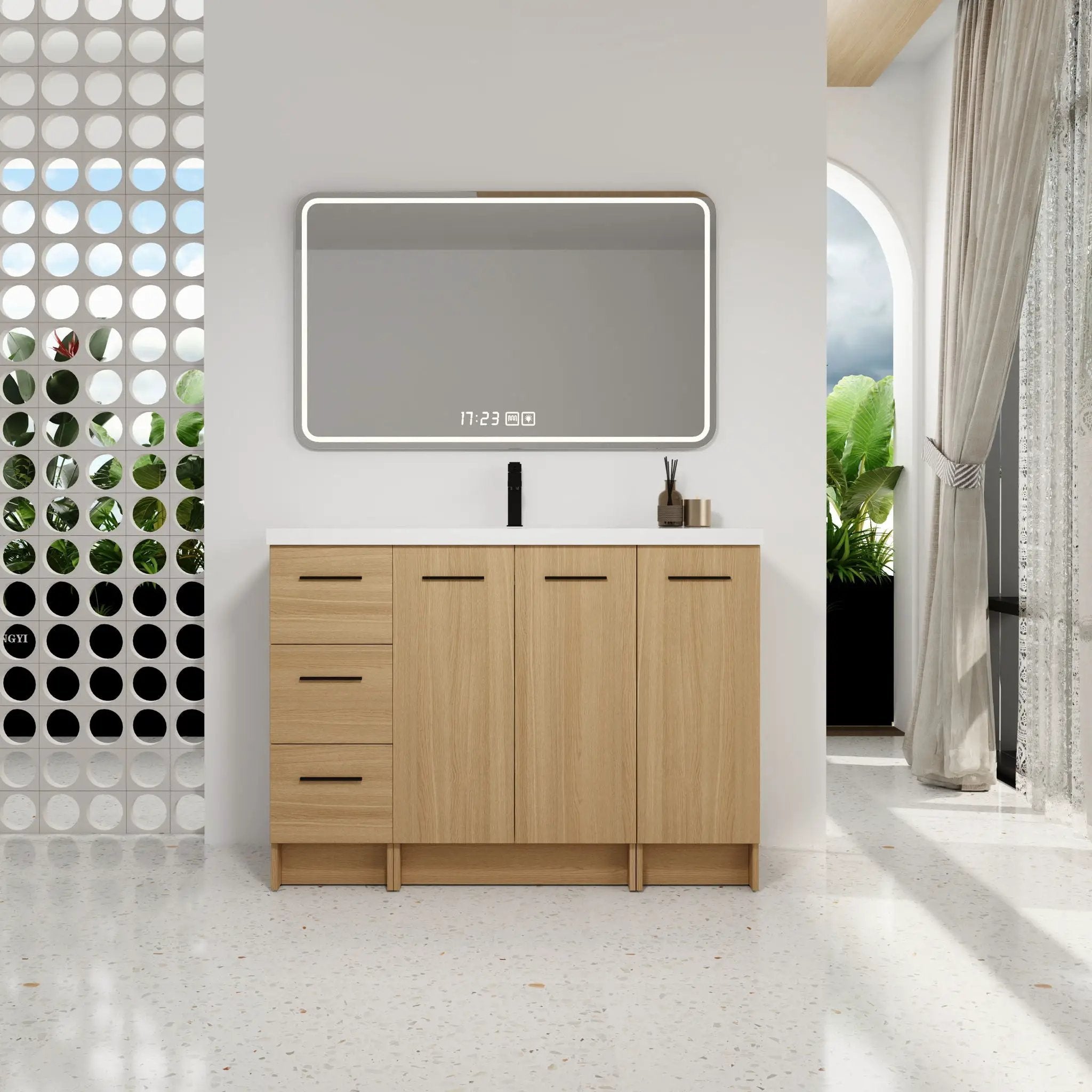 Floating Bathroom Vanity With Sink, Modular Cabinet by Unique Piece Furniture