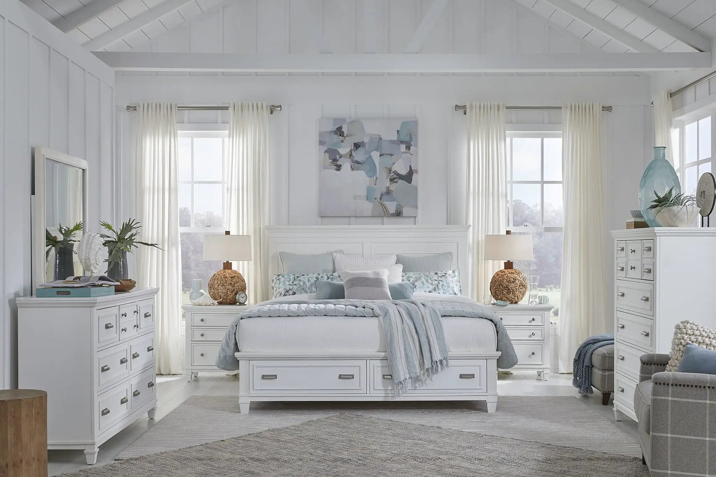 Charleston - Panel Storage Bed by Unique Piece Furniture