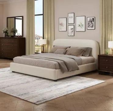 Arden Upholstered Bed - Sturdy Support by HouseOfZazla