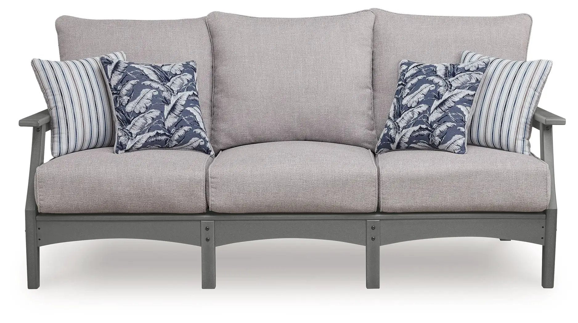 Cove Beach - Sofa With Cushion - Gray by Unique Piece Furniture