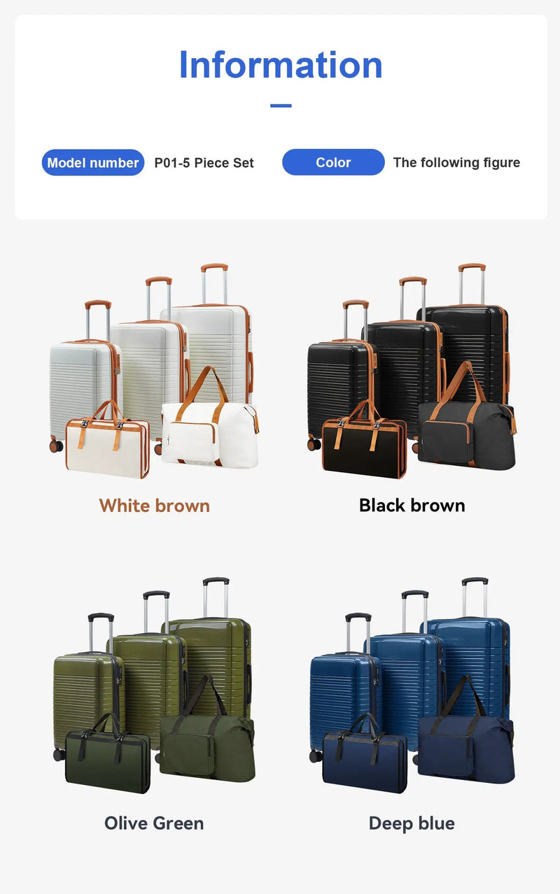 5-Piece Hardside Luggage Set by HouseOfZazla
