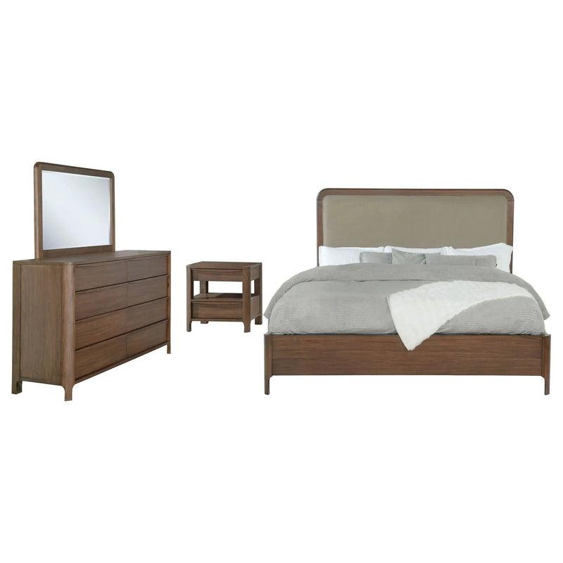 Maderia 4-piece Queen Bedroom Set Walnut by Unique Piece Furniture