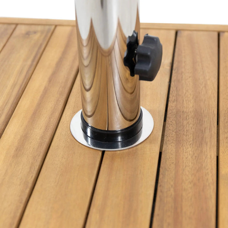 Ralph Square Umbrella Base - Teak by HouseOfZazla