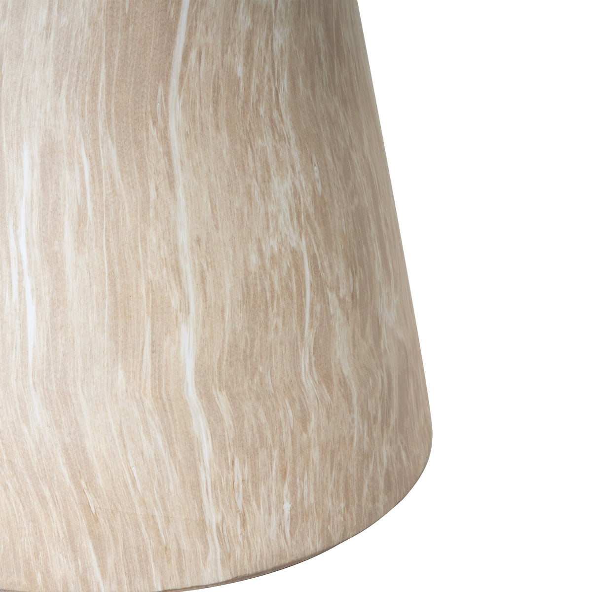 Travertine Outdoor Side Table with Pedestal Base – Gold or White, photo 9 of 10