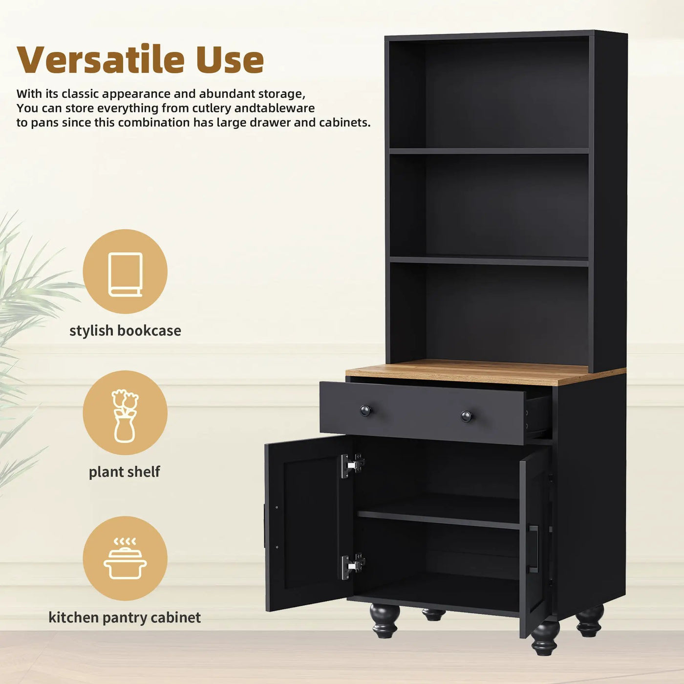 On-Trend Farmhouse Storage Cabinet with Adjustable Shelves by HouseOfZazla