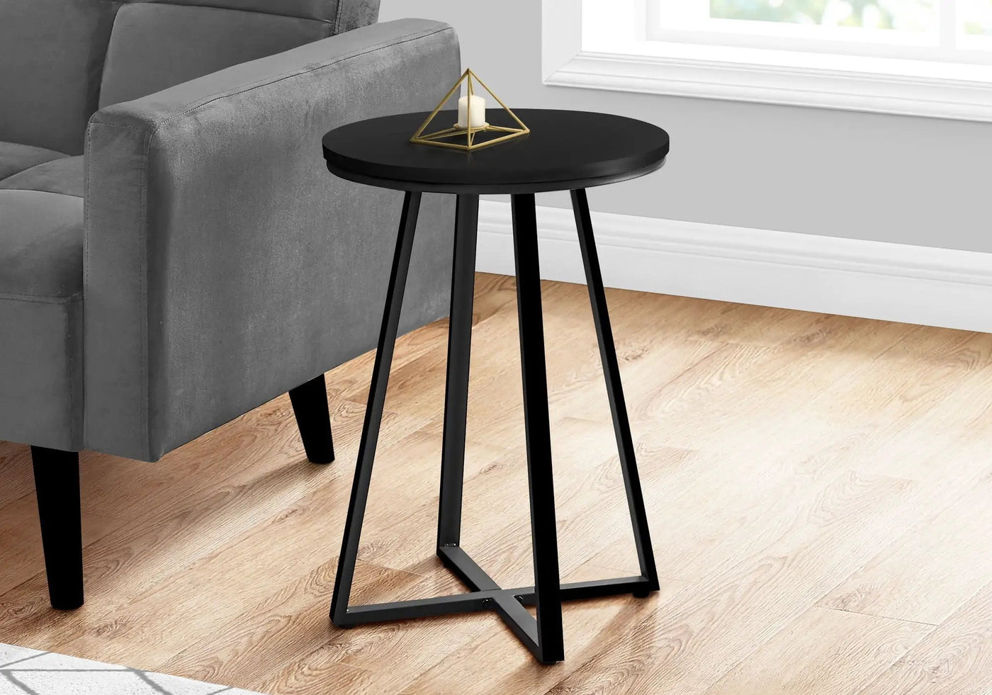 Accent Table, Side, Round Contemporary & Modern Modern Design by HouseOfZazla