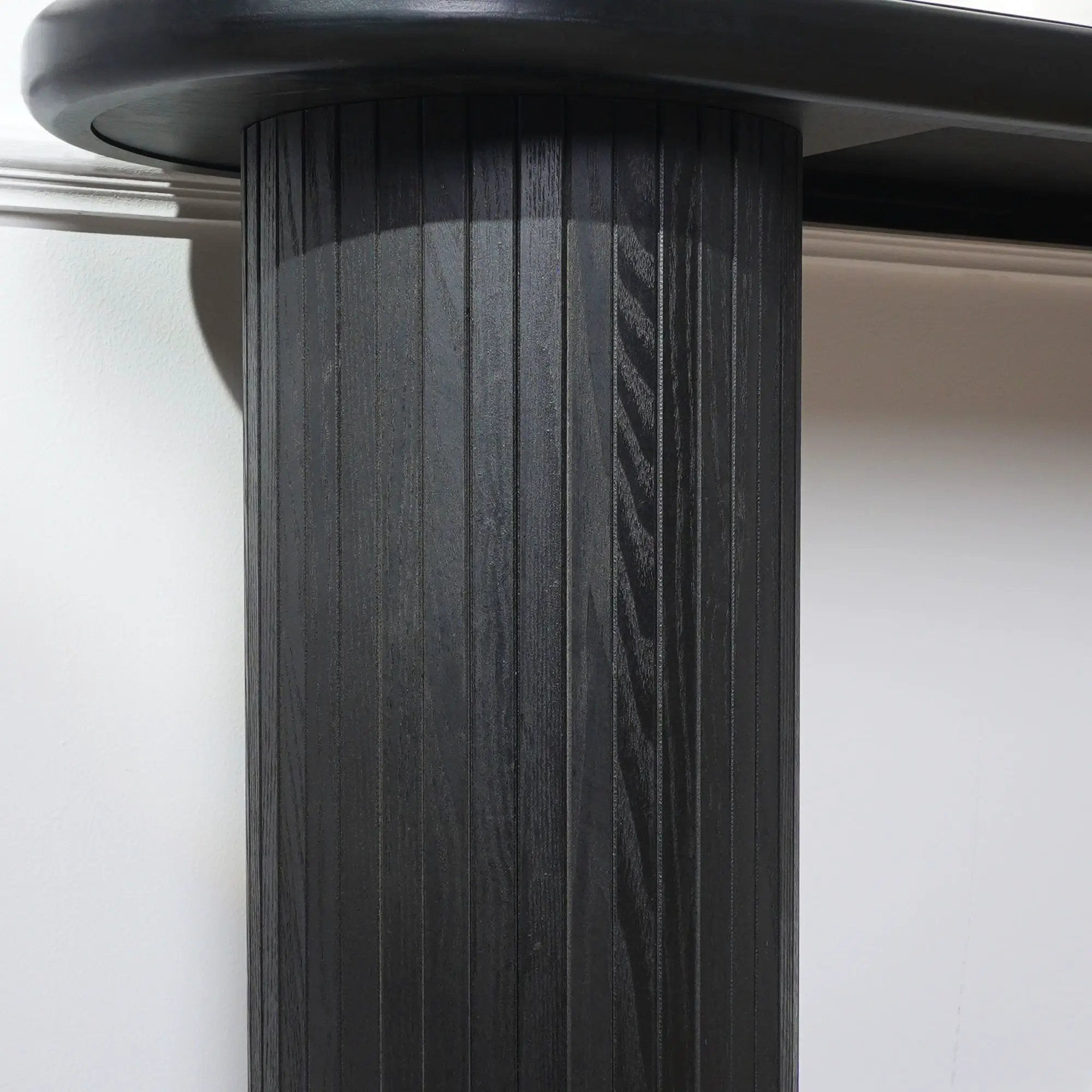 Fluted Cylinder Console Table - Black by HouseOfZazla