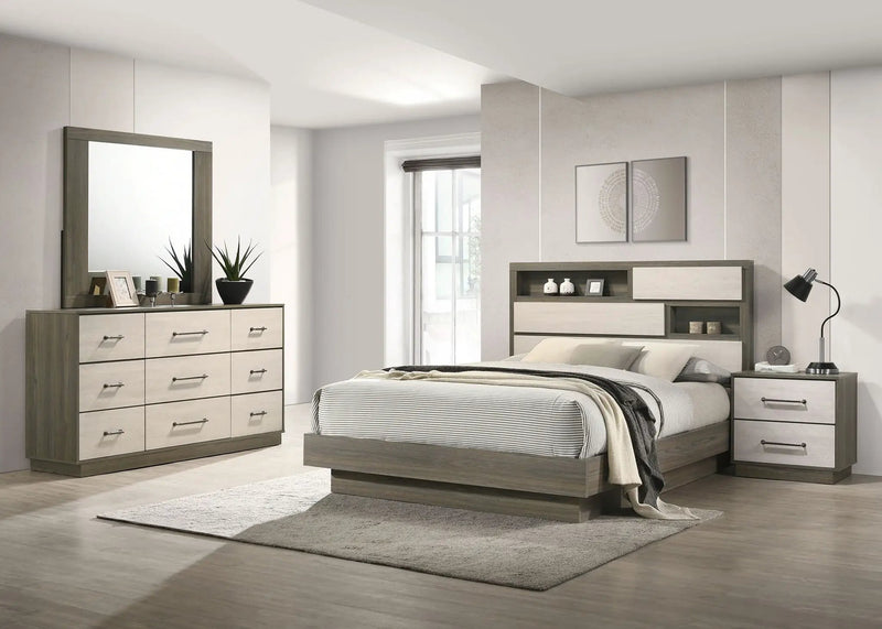 Fenwick 4-piece California King Bedroom Set Grey Oak by Unique Piece Furniture