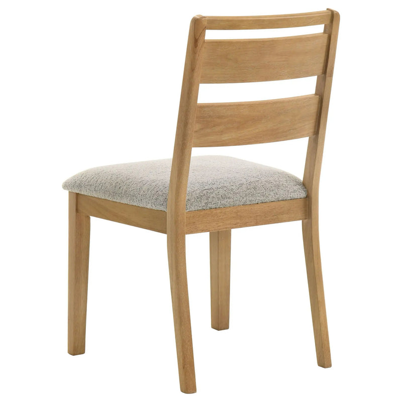Duncan Ladder Back Dining Side Chair Washed Oak (Set of 2) by Unique Piece Furniture