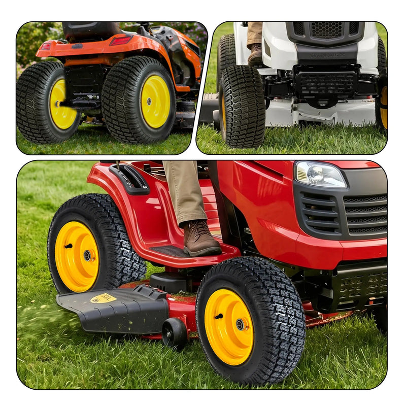 Set of 2 Lawn Mower Tires and Wheel Assembly by HouseOfZazla