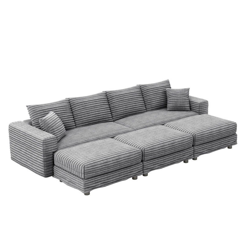 Modern Comfy Upholstered Sofa Cloud Couch & Deep Seat Couches by HouseOfZazla