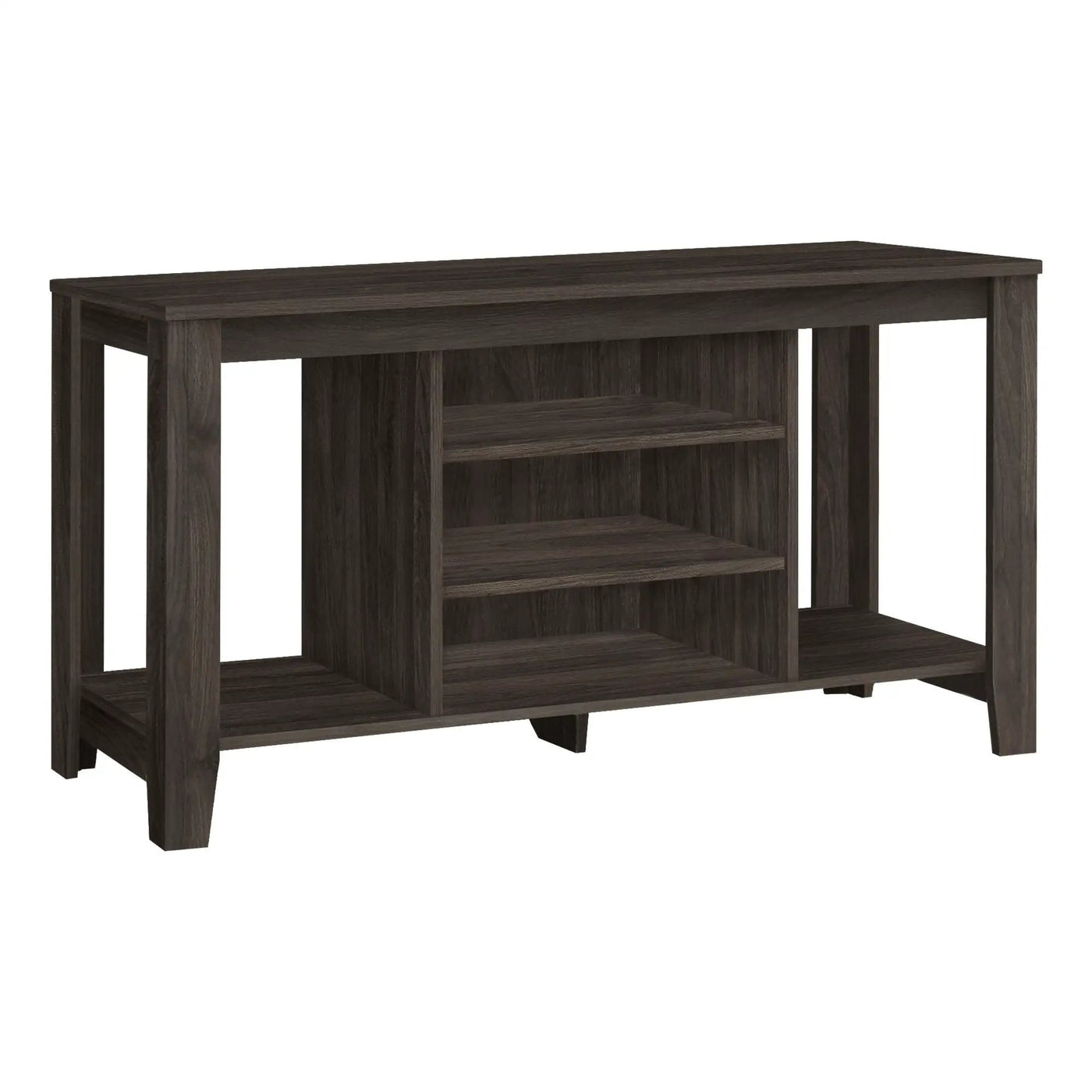 TV Stand, Console, Media Entertainment Center, Versatile Storage Shelves by HouseOfZazla