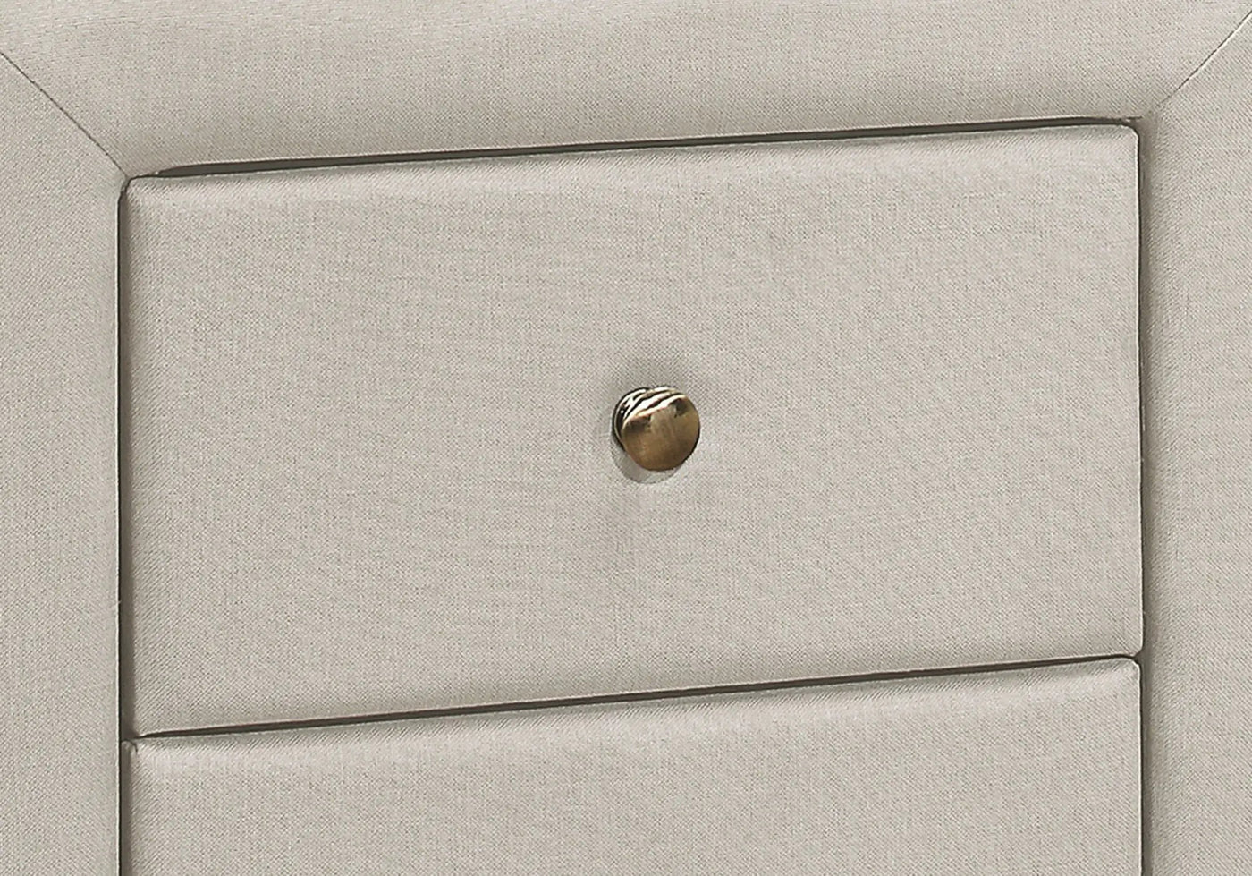 Nightstand With Storage Drawer, Upholstered, Transitional by HouseOfZazla
