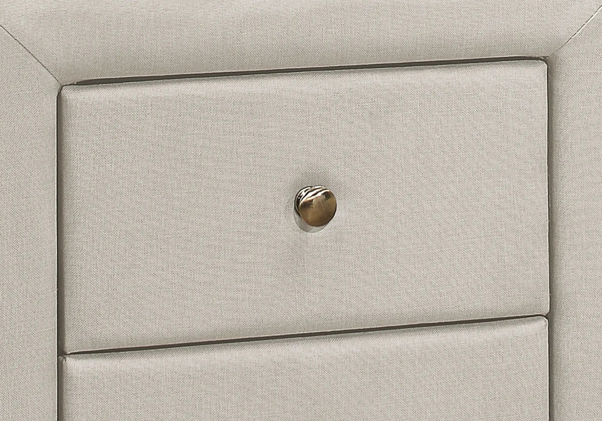 Nightstand With Storage Drawer, Upholstered, Transitional by HouseOfZazla