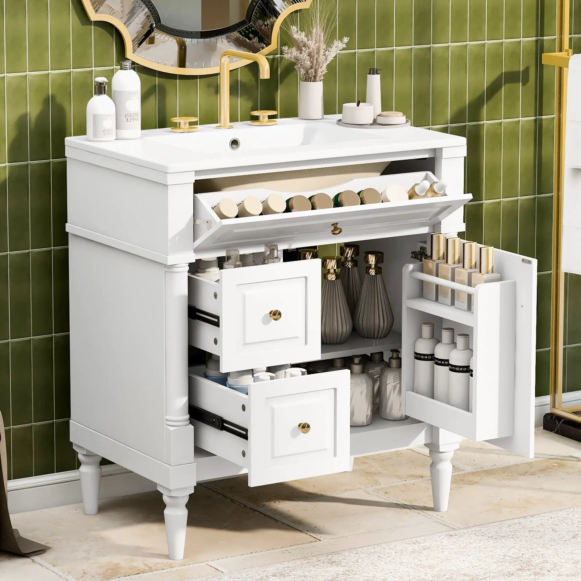 30" Bathroom Vanity with Sink by HouseOfZazla
