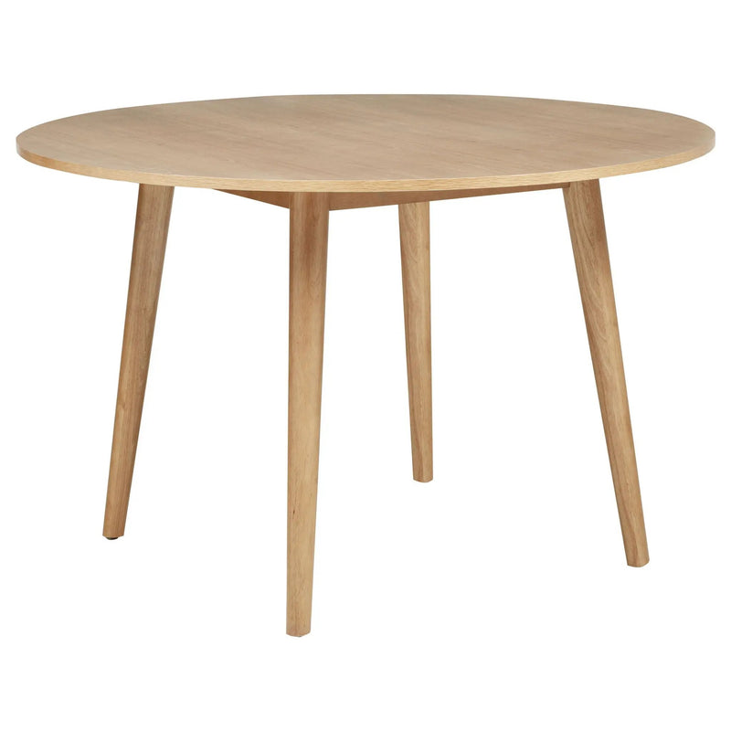 Andrews 5-piece Round Dining Table Set Light Ash and White by Unique Piece Furniture