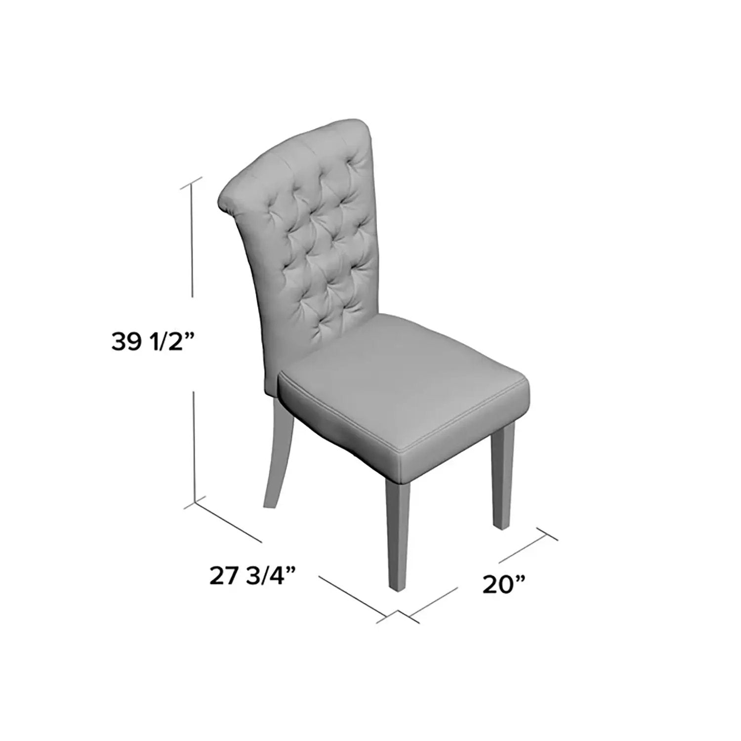 Charlotte Dining Chair - Black by HouseOfZazla