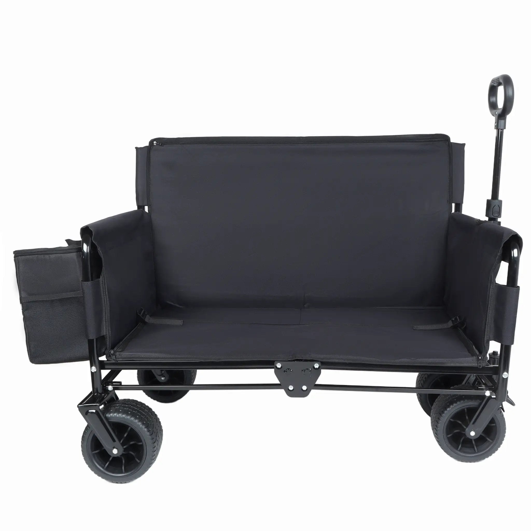 3-in-1 Convertible Folding Wagon Cart with Bench Seat & Storage by HouseOfZazla