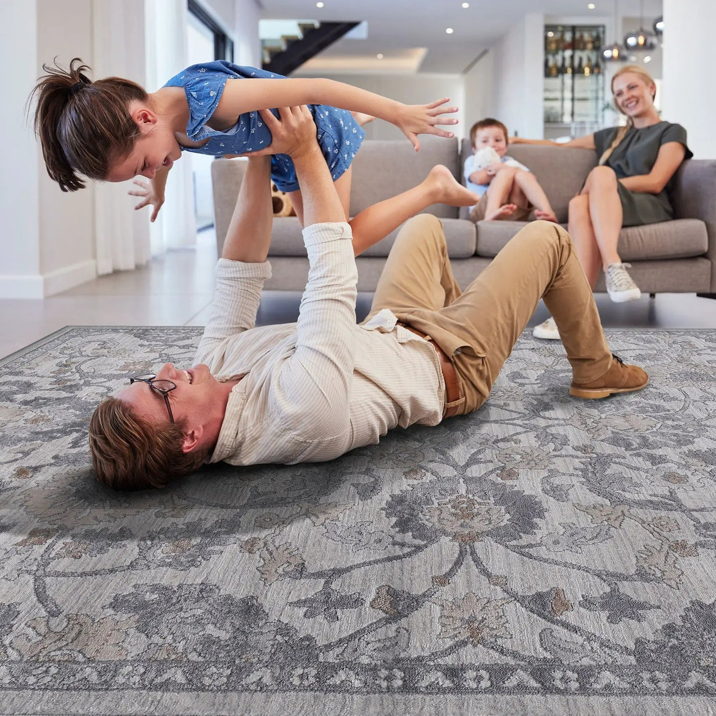 Marfi - Trendy Oriental Area Rug by HouseOfZazla